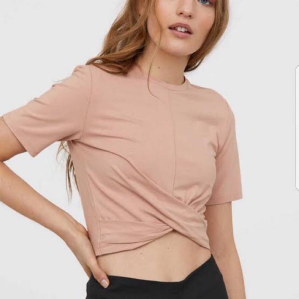 H&M Divided - Dusty Rose Crop Top